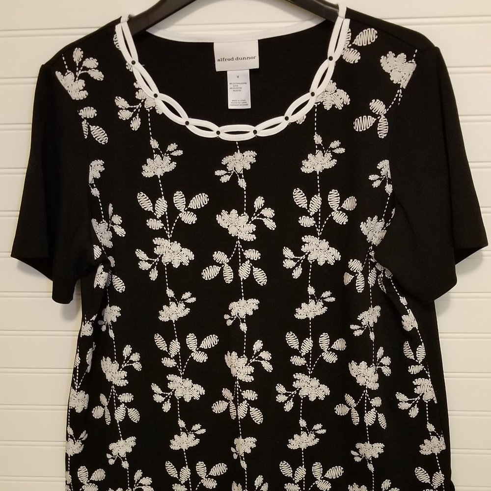 White on black top